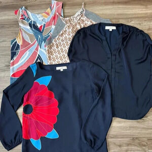 Women’s Bundle of 4 Petite Small Tops Nic+Zoe and Loft